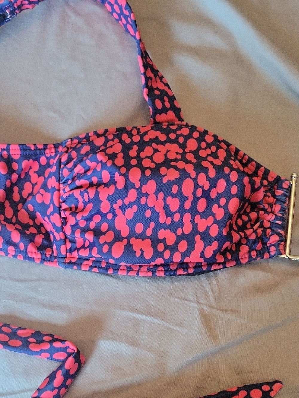 VENUS Pink and Navy Patterned Bikini Two-Piece Swim Set - Picture 6 of 8